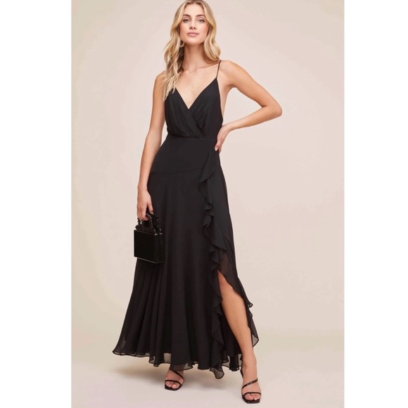 Astr the label HOLLAND RUFFLE MAXI DRESS - Picture 1 of 8